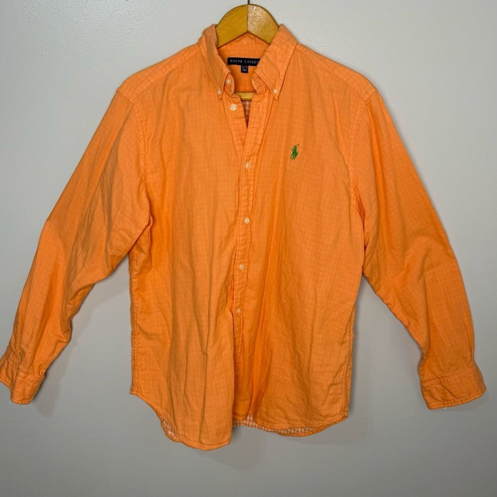 Ralph Lauren Orange Men's Button Down Shirt | XL